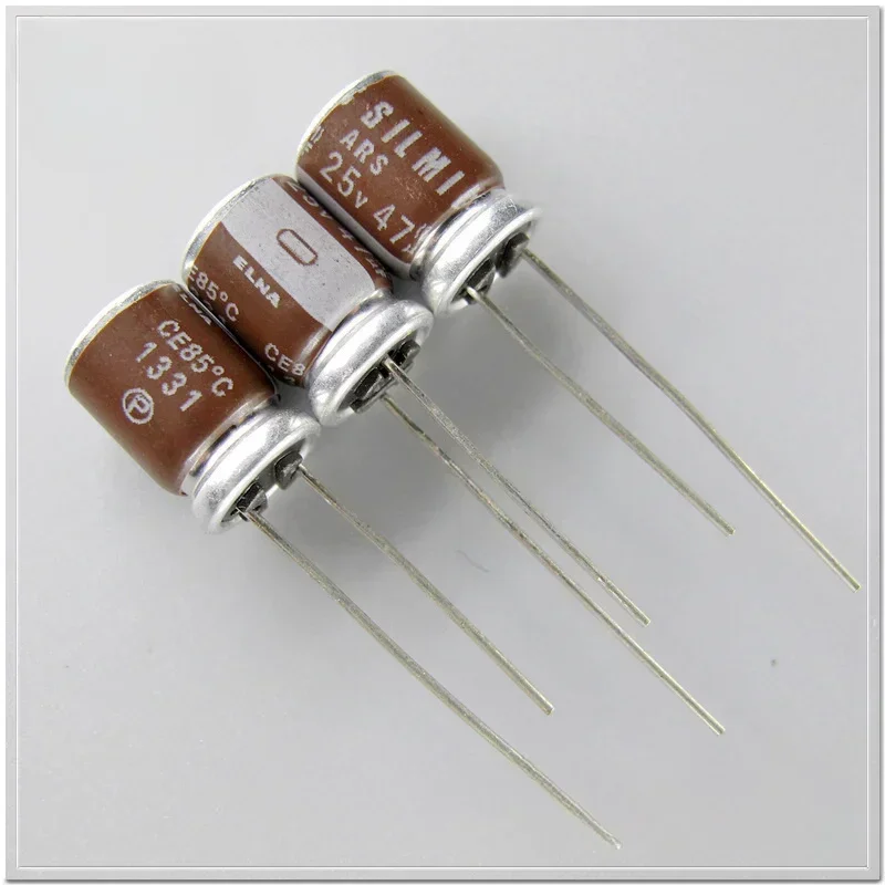 4 PCS/20 PCS ELNA SILMIC ARS Série 25V47uF Capacitor Eletrolítico de Áudio 8 × 12mm