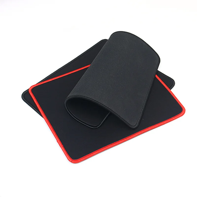 Non Slip Wear Resistant Computer Notebook Soft Edge Seamed Mouse Pad Office Rubber Fabric Mat