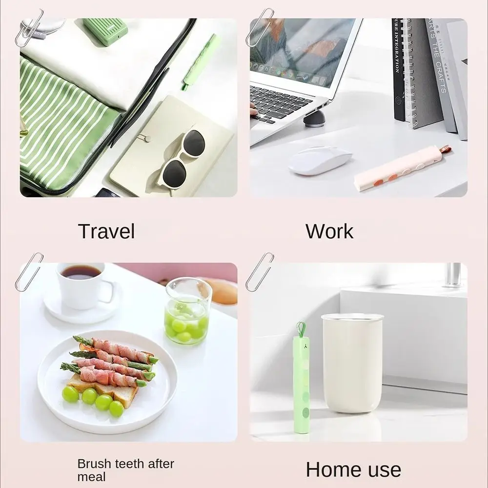 Soft Bristle Manual Toothbrush Dental Care for Sensitive Teeth Gums Travel Toothbrush Deep Cleaning Foldable