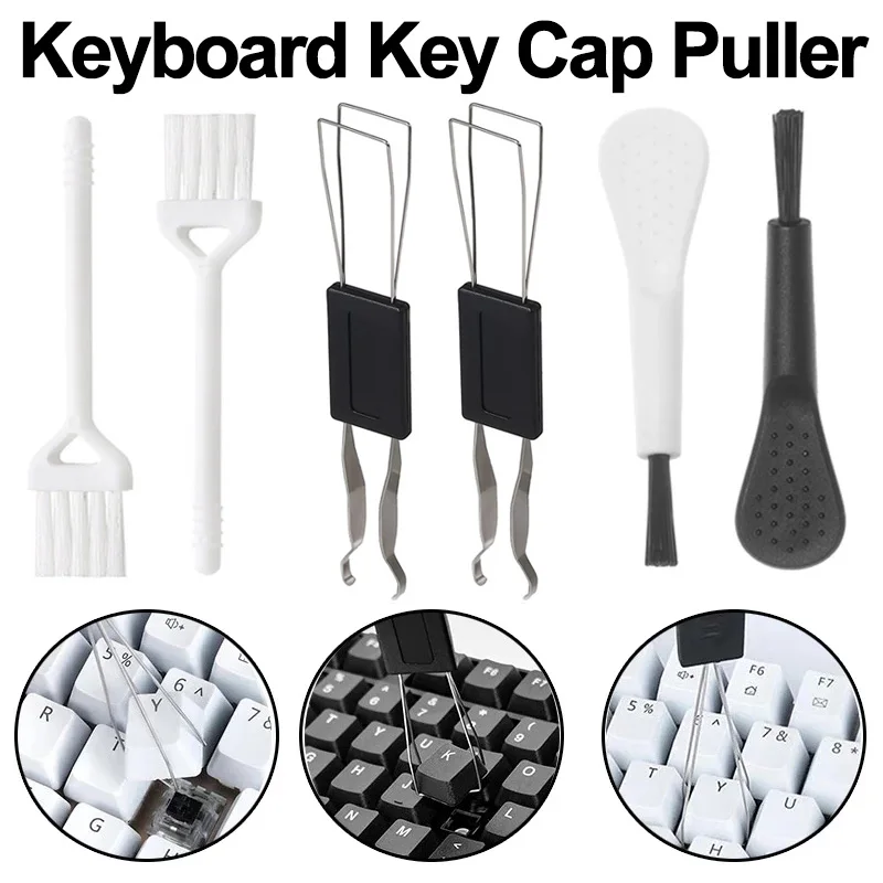 2 In 1 Mechanical Keyboard Key Cap Puller Universal Keycap Shaft Remover Key Board Button Extractor Replacement Cleaning Tool