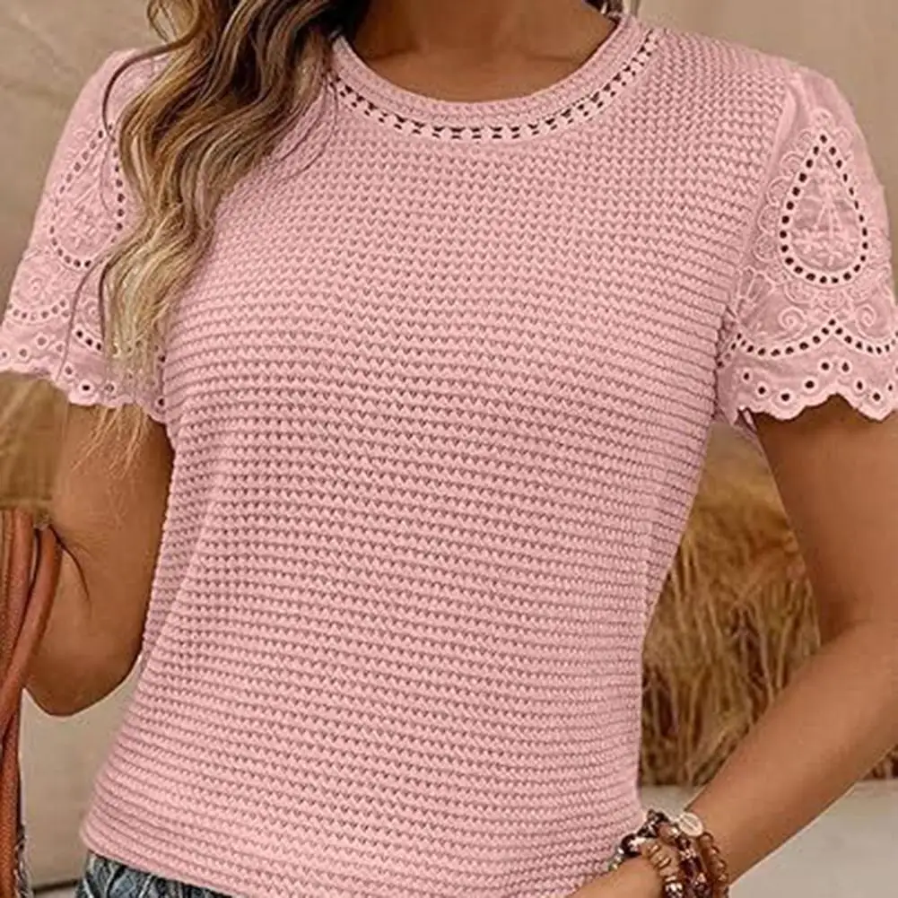 نزهة عادية عادية الدانتيل المرأة قصيرة الأكمام L التمثال 102 سنتيمتر طول 66 سنتيمتر حالة جديدة العلامة التجارية مرونة معتدلة