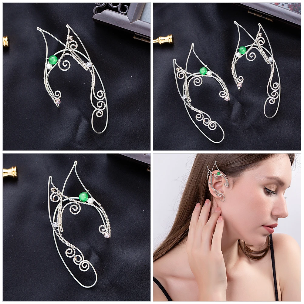 Vintage Earrings Cuffs Fairy Non Piercing Elf Adult Women Earhook Jewelry Pierced