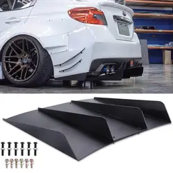 LAICY For Subaru WRX STI 2015-2018 Rear Bumper Diffuser 4-Fin Spoiler Lower Lip Splitter Lower Chin Fins Car Body Kits