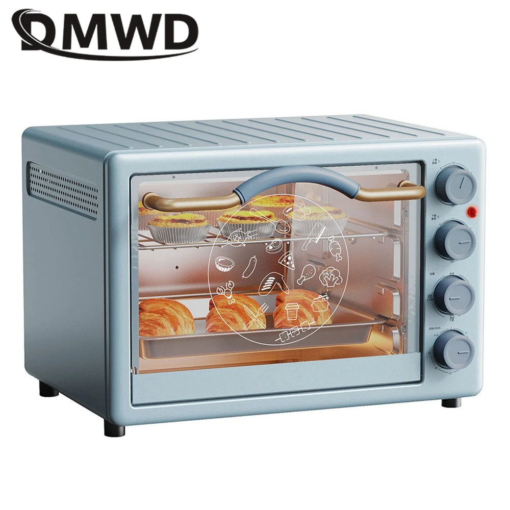 

DMWD 20L Large Capacity Household Baking Oven Dessert Cake Maker Electric Roaster BBQ Tool 60min Timing 70~230℃ Temp Control