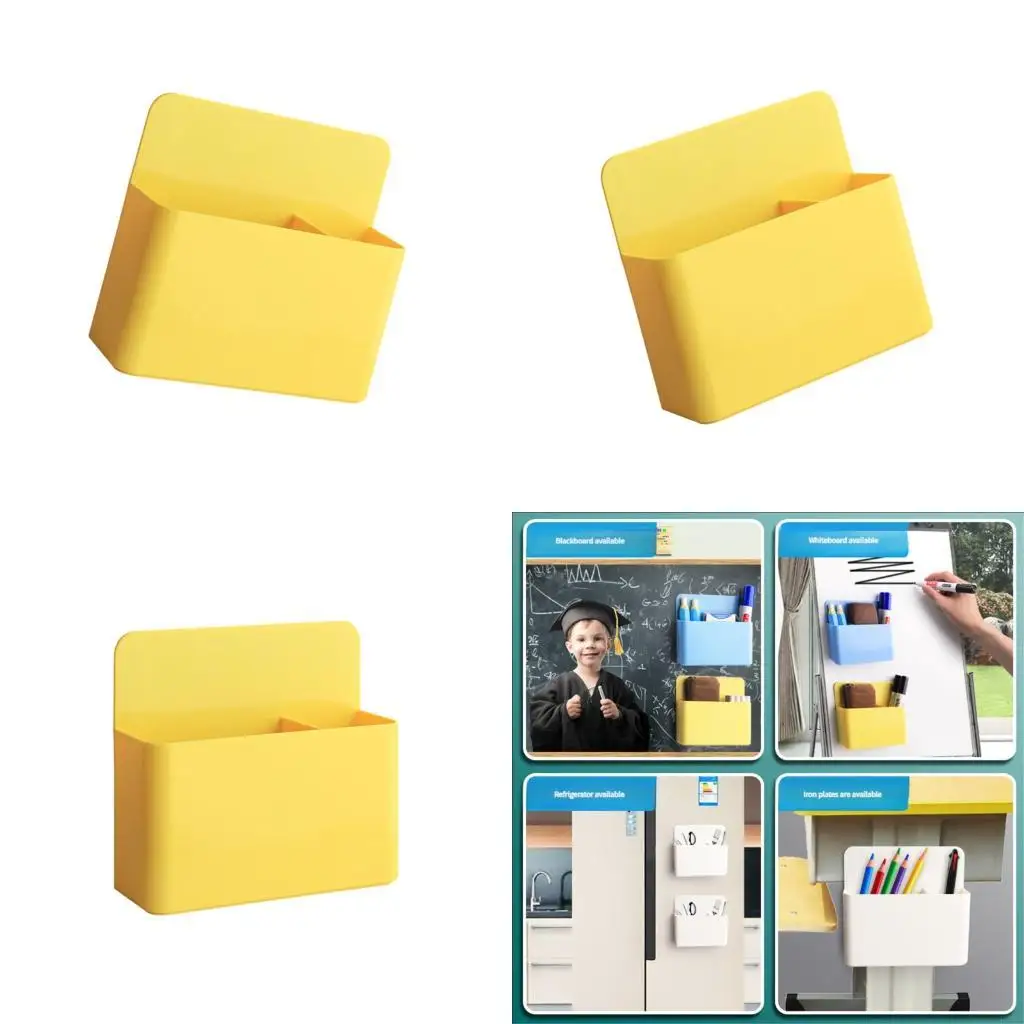 2 Pcs Pen Holders for Refrigerator Dry Erases Marker Holders Storage Box Whiteboard Accessories K1KF