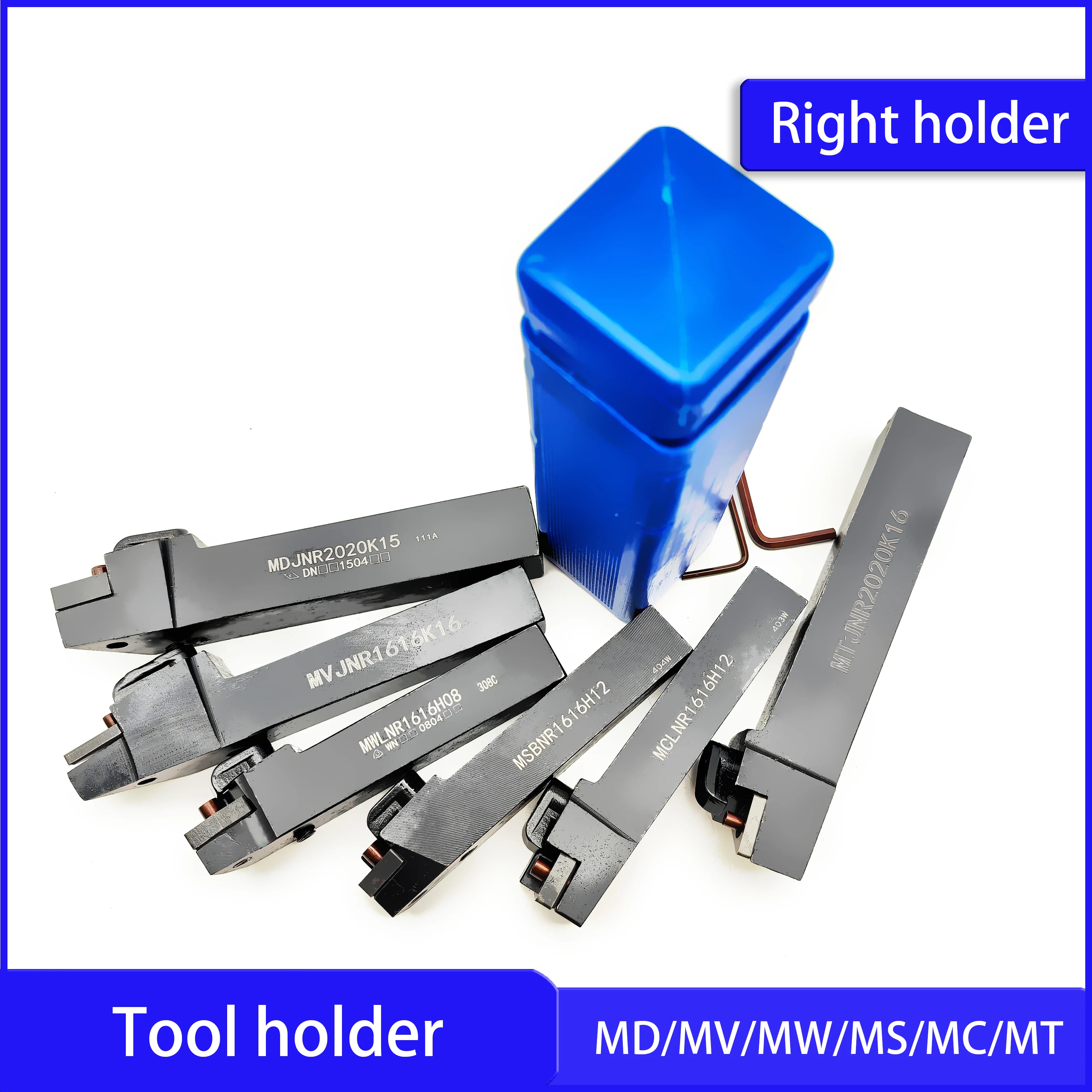 Quality CNC machine tool holder MCLNR, MTJNR, MWLNR, MDJNR, MVJNR right tool lever and left support. For cylindrical machining