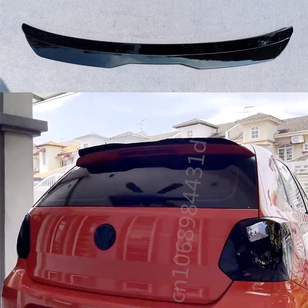 Tylny spojler dachowy do VW POLO MK5 GTI / R-LINE Spoiler skrzydłowy do Polo MK5 6R 6C Plastikowe spojlery tylnej szyby ABS