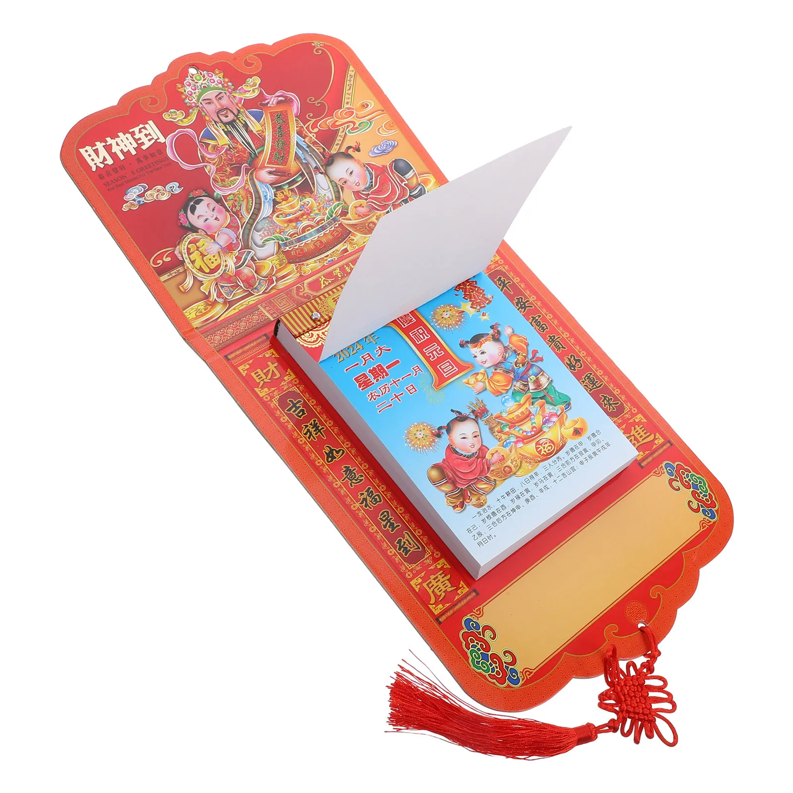 

2024 Tearable Wall Lunar Calendar Hanging Chinese Traditional Calendar Classic Design Year of Dragon Clear Office