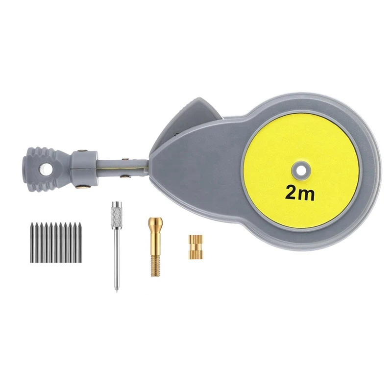 Rotape Tape Measure Compass With 10 Pencil Leads,Measure Beam Compass For Drawing Circles And Lines With Tape Measure