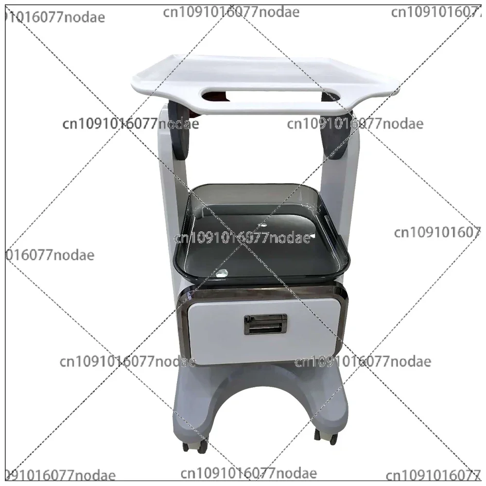 Newest Aluminum Alloy Double Drawers Trolley for Portable HIFU Beauty Machine