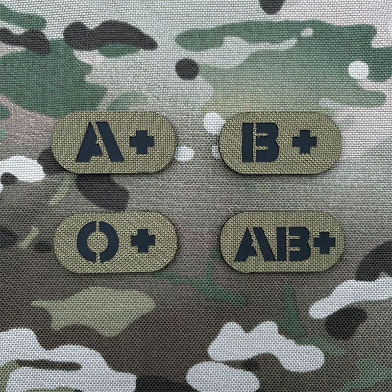 

An A+B+ Pattern Pvc Material Morale Patch Sticker Badge, Perfect for Use on Armbands, Backpacks, and Tactical Vests, Clothing Decoration Embroidery Patches, Soft Rubber