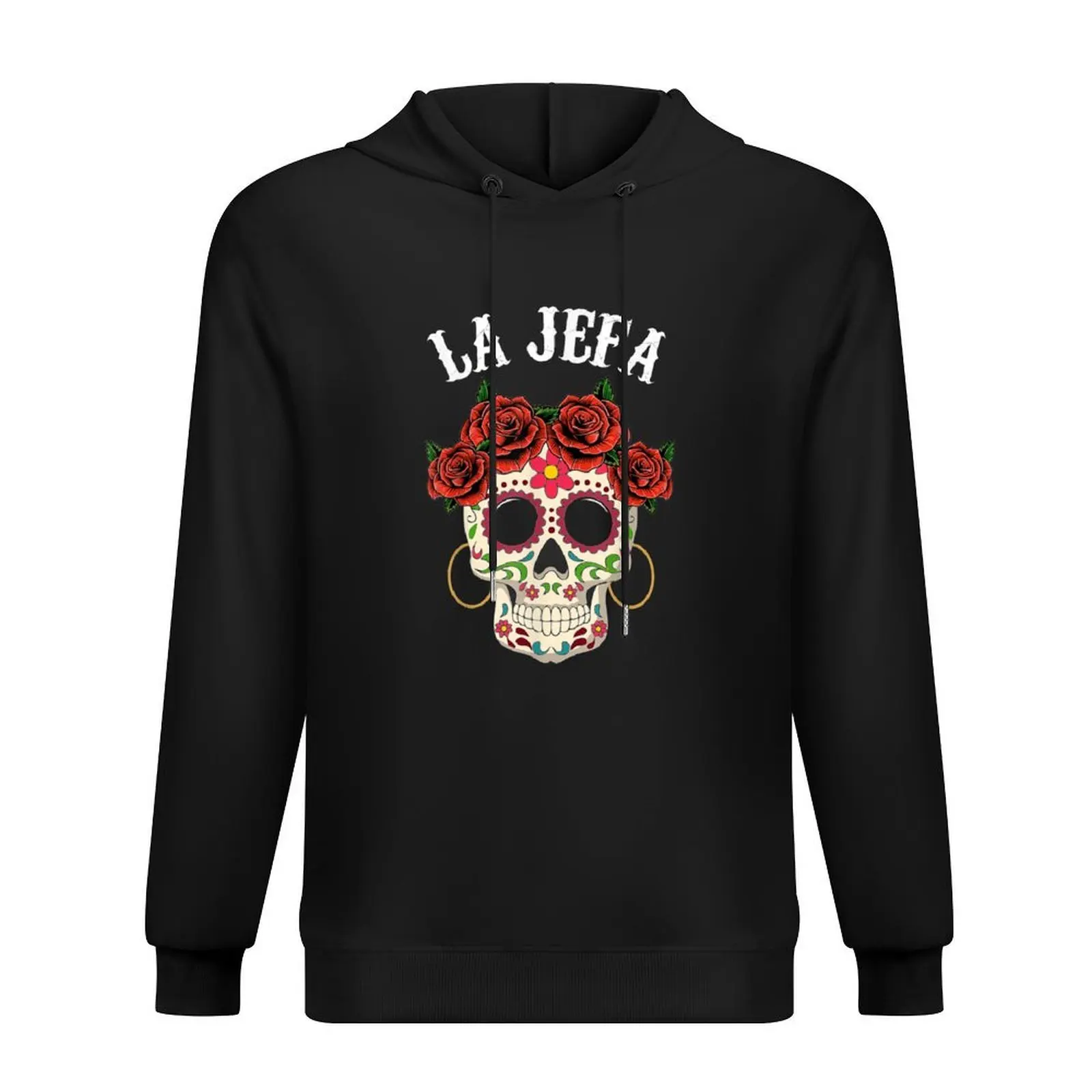 

La Jefa Sugar Skull Apparel Mexican Dia De Los Muertos Dead Hoodie mens clothes autumn jacket men designer hoodies
