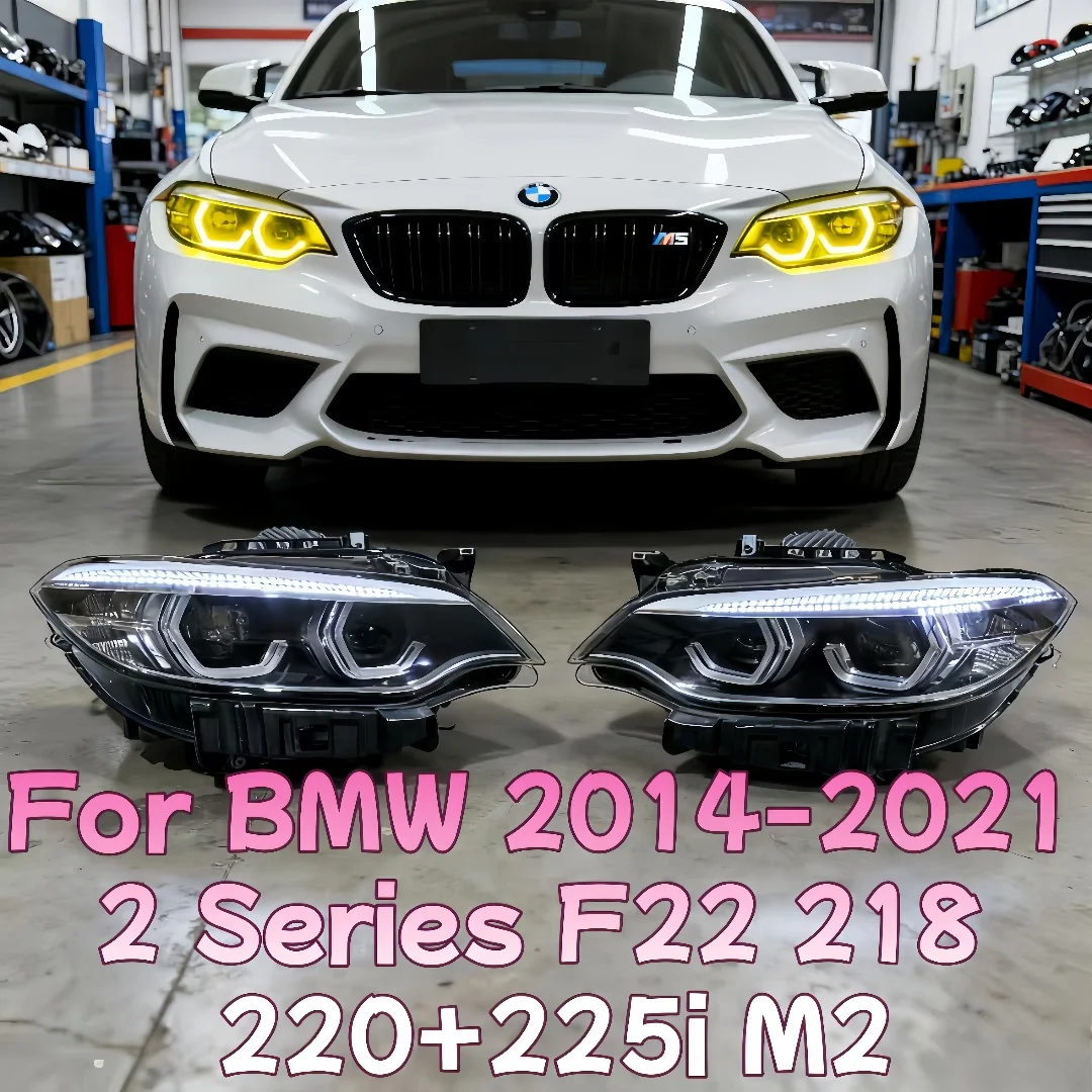 

Suitable for BMW 2014-2021 2 Series F22 218 220+225i M2 upgraded original follow-up LED Thunder Edition spoon headlight assembly