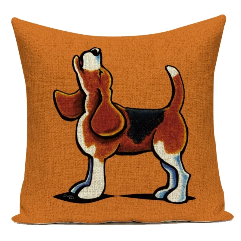 Fashion Dachshund Dog Printed Cushion Cover Home Decorative Sofa Coffee Car Chair Throw Pillow Case Pillows Cover Cojines