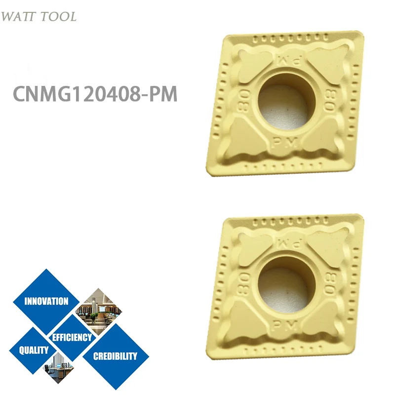 10pcs  CNMG120408-PM Cemented carbide and cermet inserts General Turning Inserts, metal CNC cutters