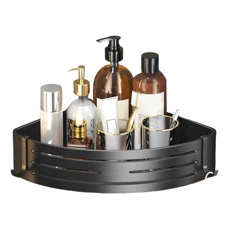 

Shower Corner Shelf Tray with Suction Cups Removable Toilet Corner Wall Shelf