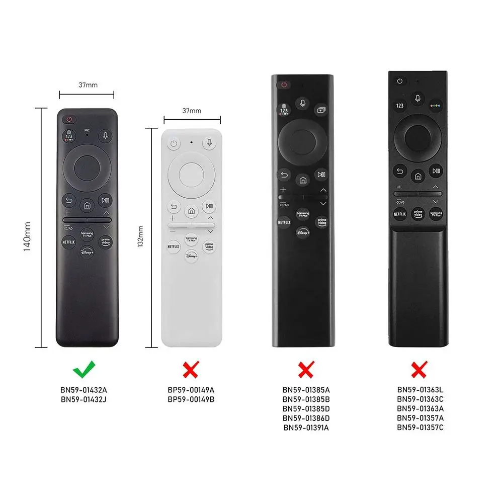 2024 Solar TV Remote Controller Cover Soft Shockproof Sheath Silicone Household Protective Case for Samsung BN59-01432A 01432J