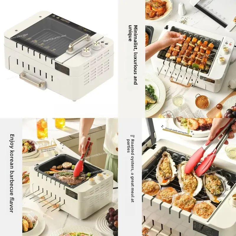 Skewer, household, automatic rotary oven, multi-function, indoor electric grill