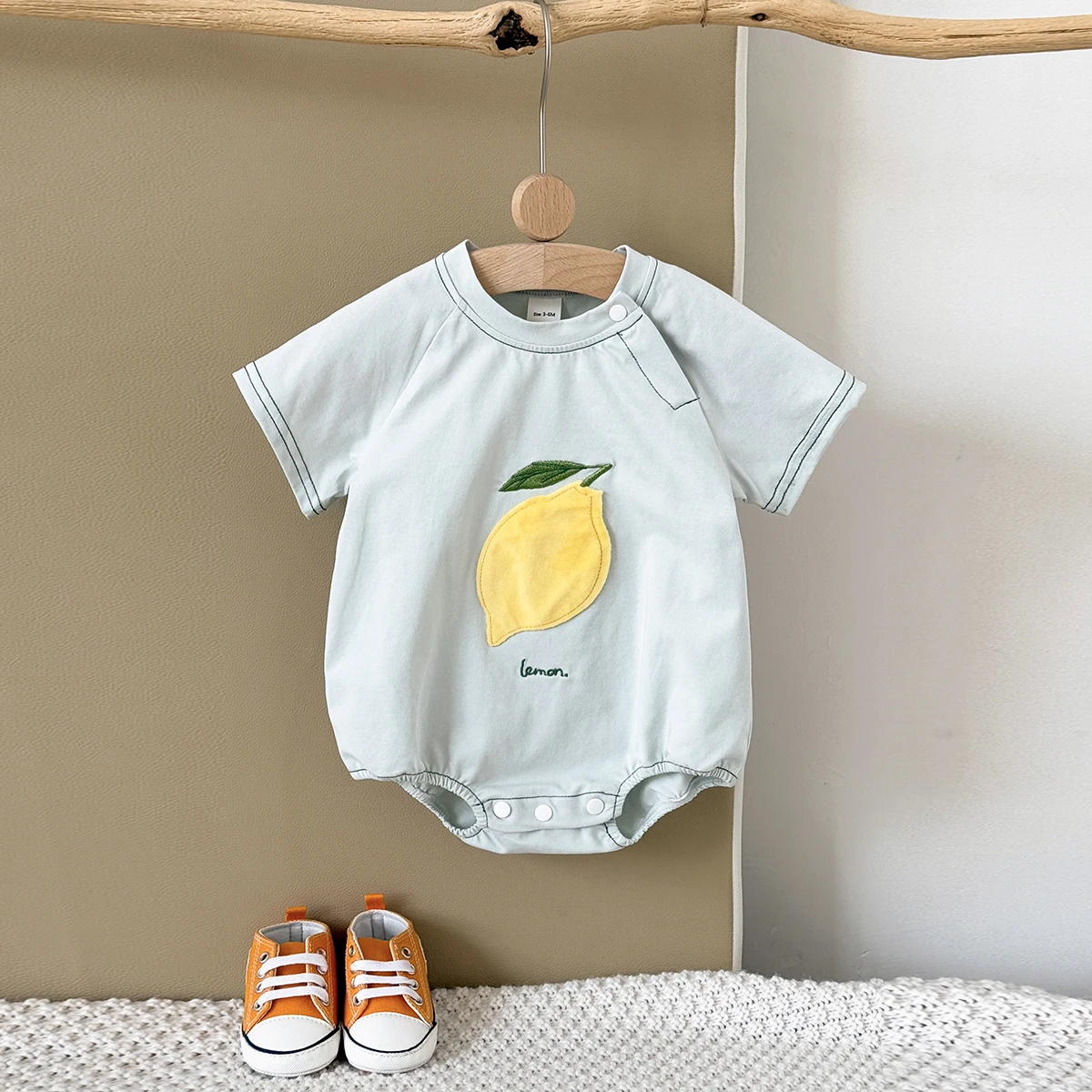 ملابس أطفال أولادي جديدة لعام 2025 ملابس رومبير ملابس صيفية لطيفة على شكل فاكهة بدلة رومبير ملابس للرضع بدلة قطعة واحدة للفتيات الصغيرات