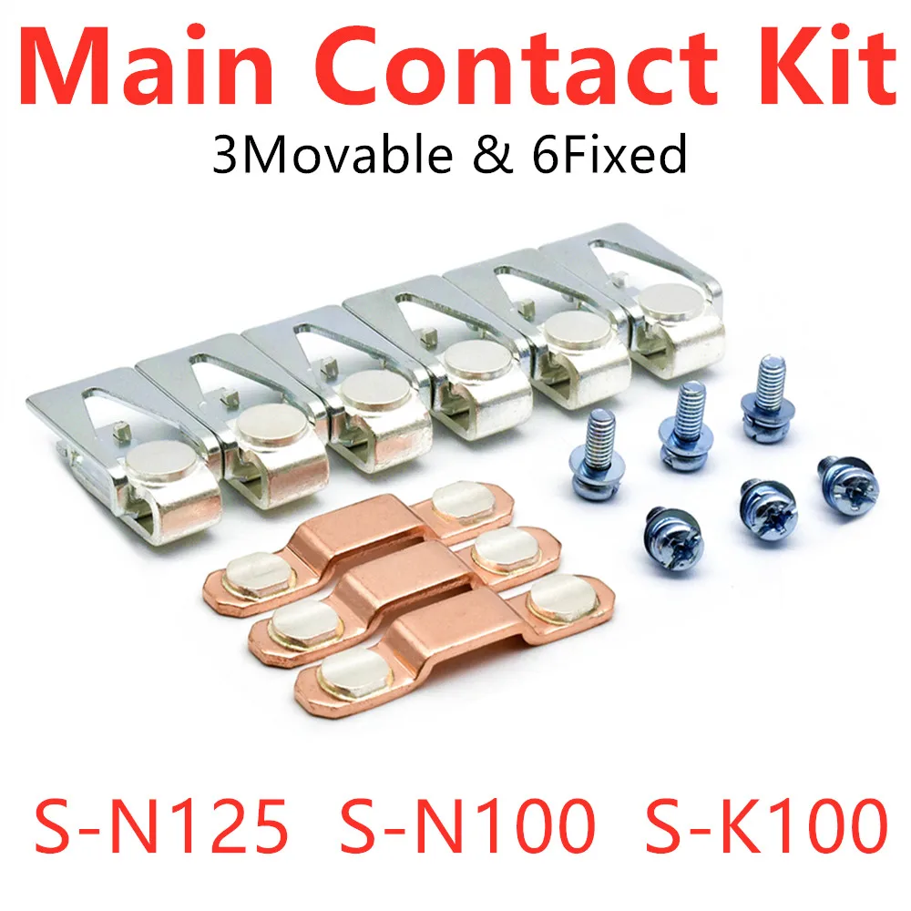 

Main Contact Kit For S-N125 S-N100 S-K125 S-K100 BH779N300 BH579N301 Contactor Replacement Repair Kit Spare Parts Accessories