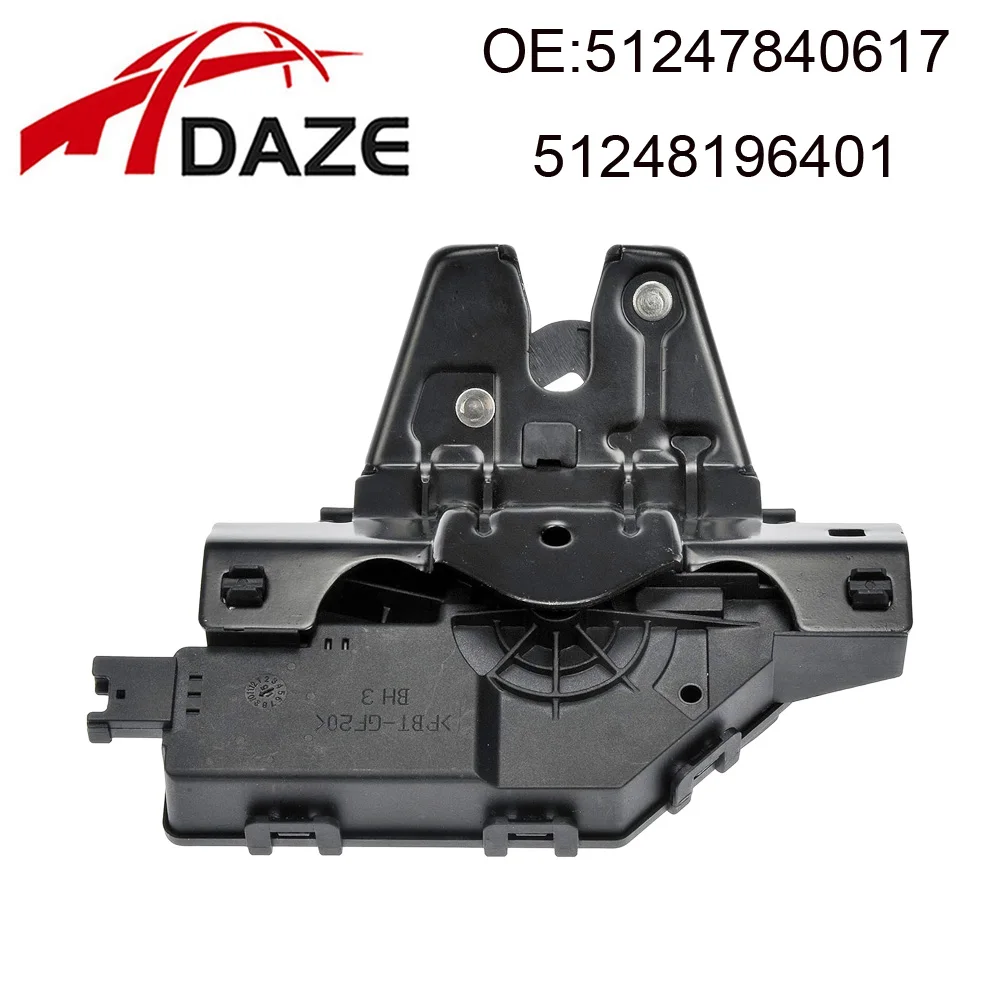 DAZE 51247840617 51248196401 Trunk Lid Latch Rear Trunk Lock Actuator For BMW E46 E90 E92 E60 E63 E64 Z4 E85 E86