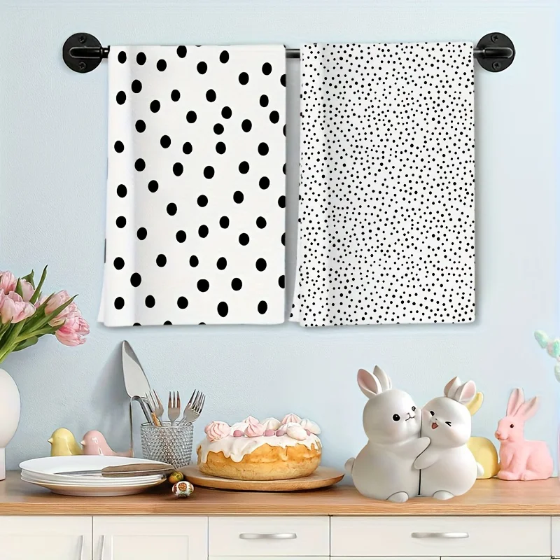 2Pcs Dish Towels Bl…