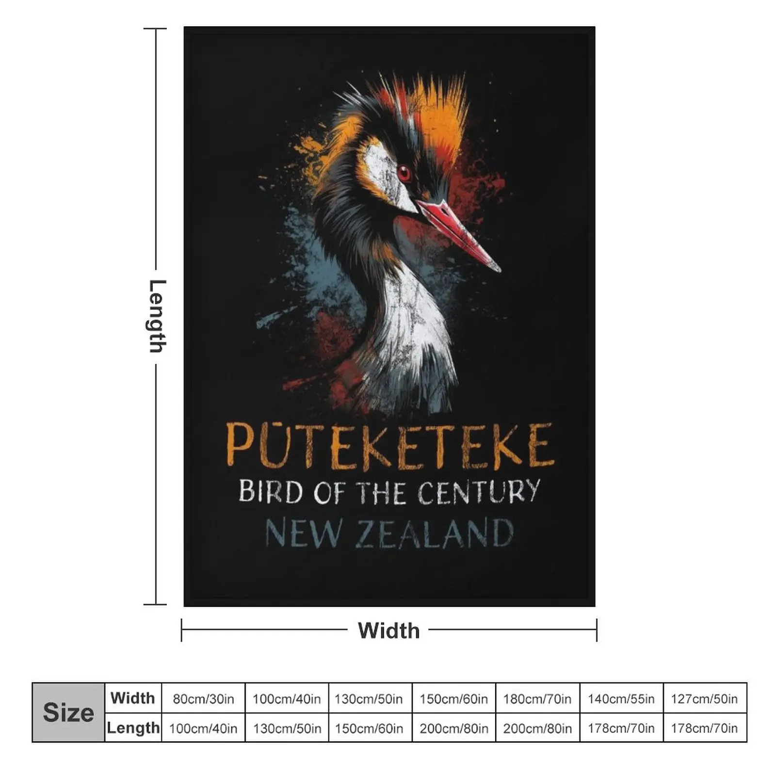 New Zealand Bird of the Century Pūteketeke 2023 Throw Blanket Sofa Throw Blankets For Baby Thin Blankets