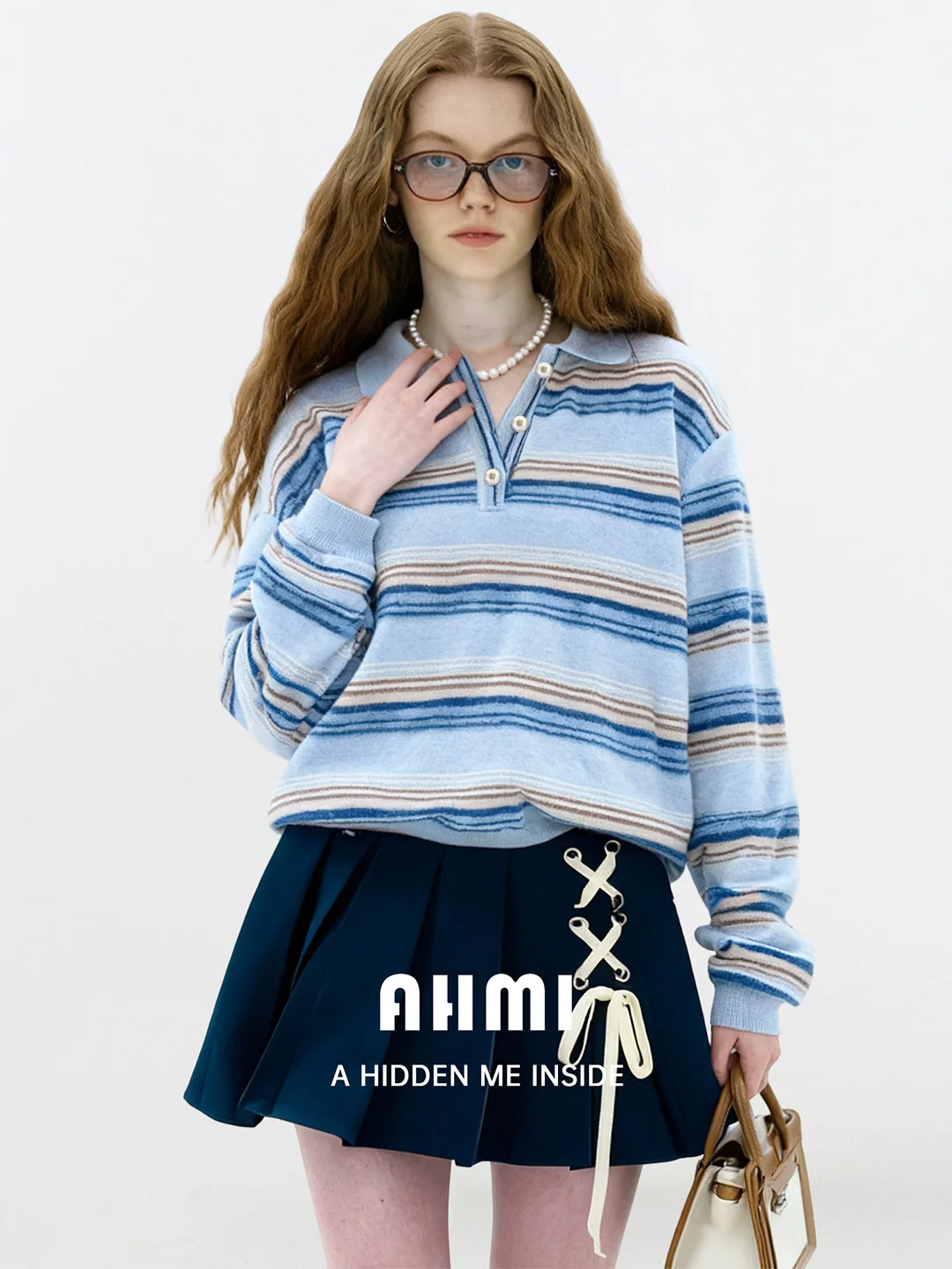 

AHMI Winter Warm Knitted Sweater Striped Design Fre lectual Girl Sle Top for Women Soft Comfortable Long Sve ...