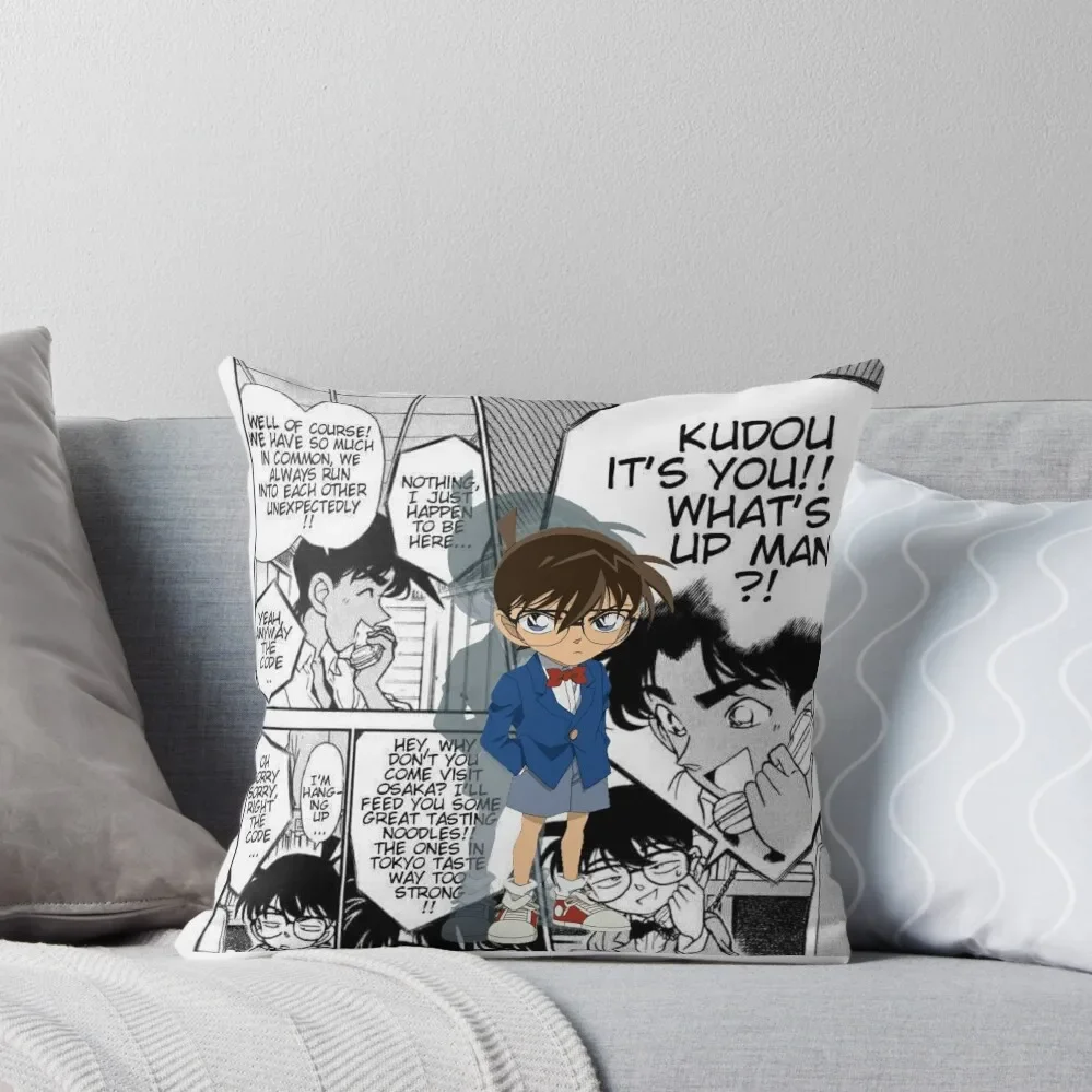 

Detective Conan Manga 1 Throw Pillow Marble Cushion Cover Elastic Cover For Sofa Cushion Child pillow