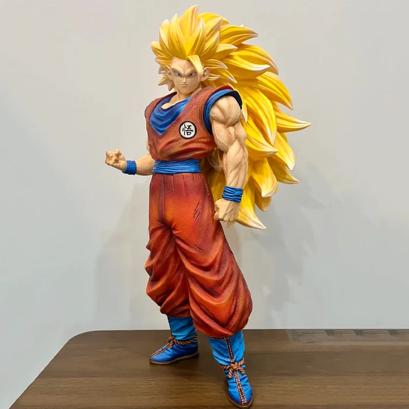 

54cm Anime 2% Super Saiyan 3 Kakarotto JT-025 Figure Desktop Ornament Doll Statue Model Boy Toy Festival Gift Collectible