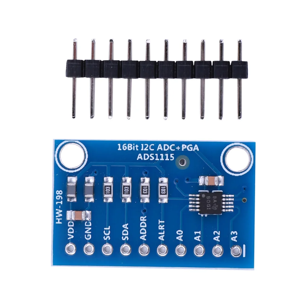 ADS1115 4 Channel Analog-to-Digital ADC Converter with Programmable Gain Amplifier I2C 2.0V To 5.5V for Arduino Raspberry Pi