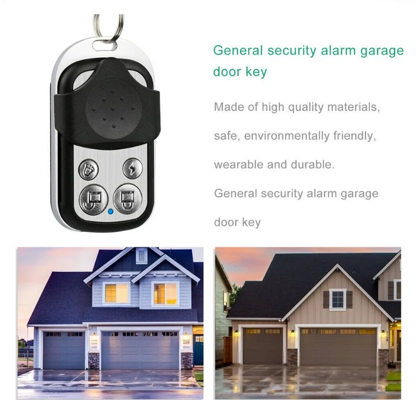 4PCS 433 MHz Remote Control Garage Door Opener Clone Access Controller Gate Keychain Step-By-Step Copy Automation For Sliding PC