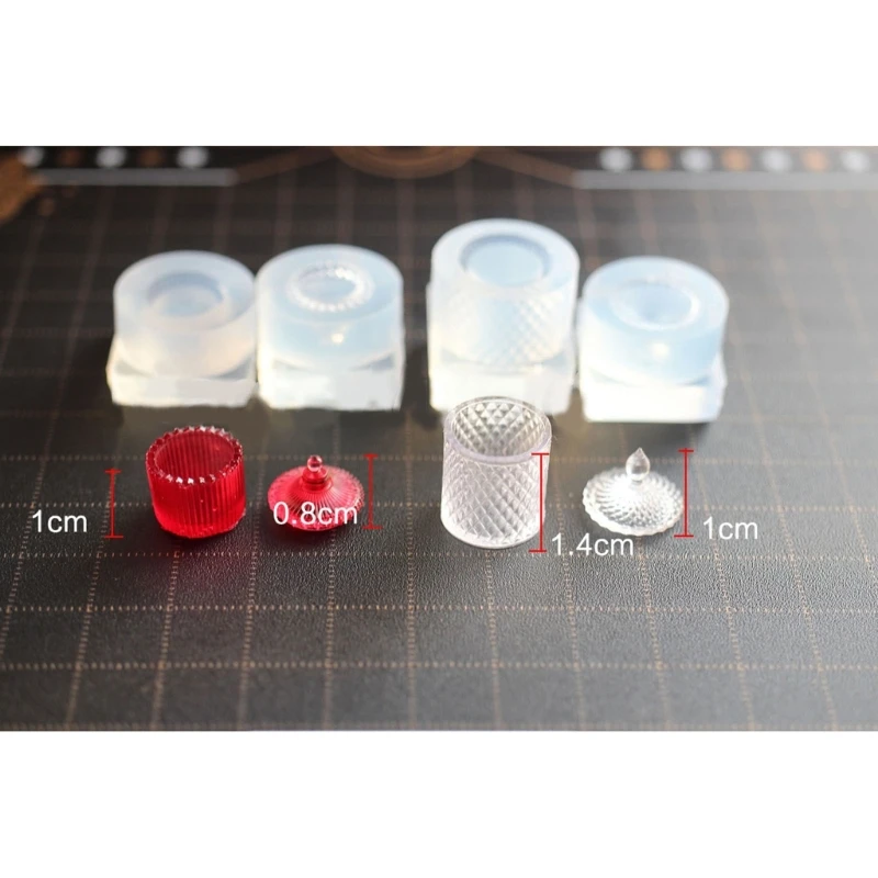 Mini bandeja 3D, latas Molde resina silicona, molde adorno escritorio para manualidades DIY