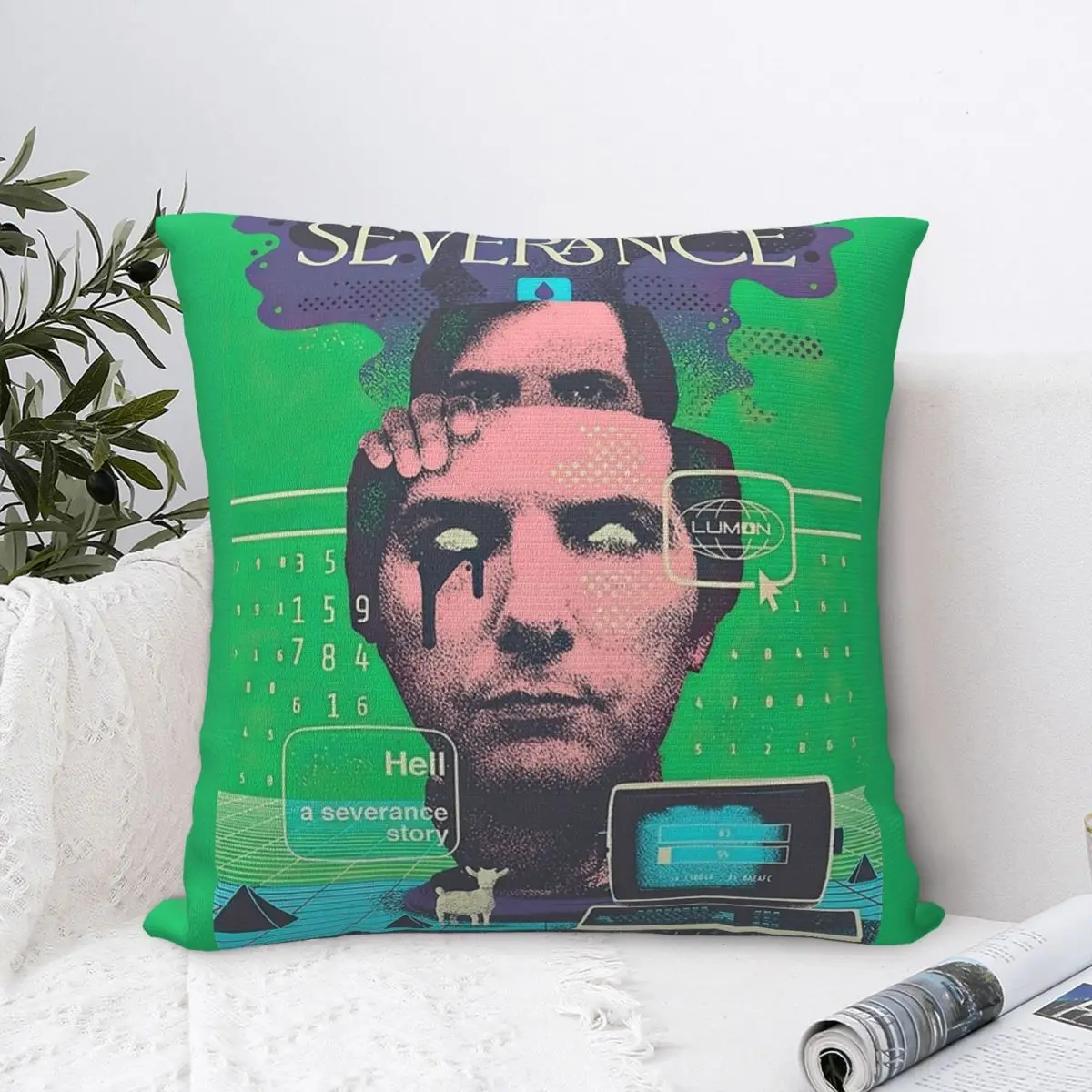 Severance Tv Show Sci Fi Lumon Square Pillow Case Cushion Covers Awesome Decorative Pillowcover for Sofa 45x45cm