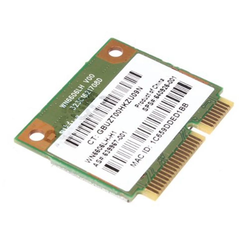 Mini tarjeta de red PCI-E Wifi de 150Mbps para HP Realtek RTL8188CE, inalámbrica-N 802,11 B/G/N 640926-001 639967-001