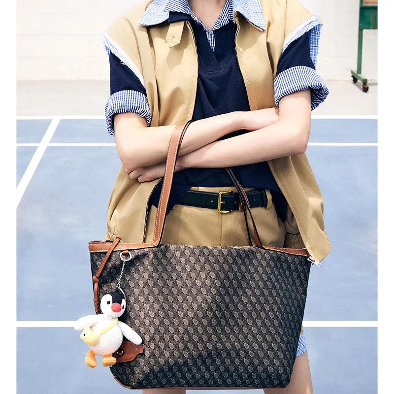 DISSONA Tote Bag Women's Lucky Pouch Shoulder Bag Crossbody Bag Travel Commuter Tote Handbag Trendy Diamond Quilted