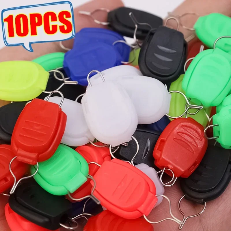 10Pcs/lot Fishing Line Holder Buckle Stopper Keeper Clip for Baitcasting Reel Pescaria Accessories Pesca Fishing Goods Tackle