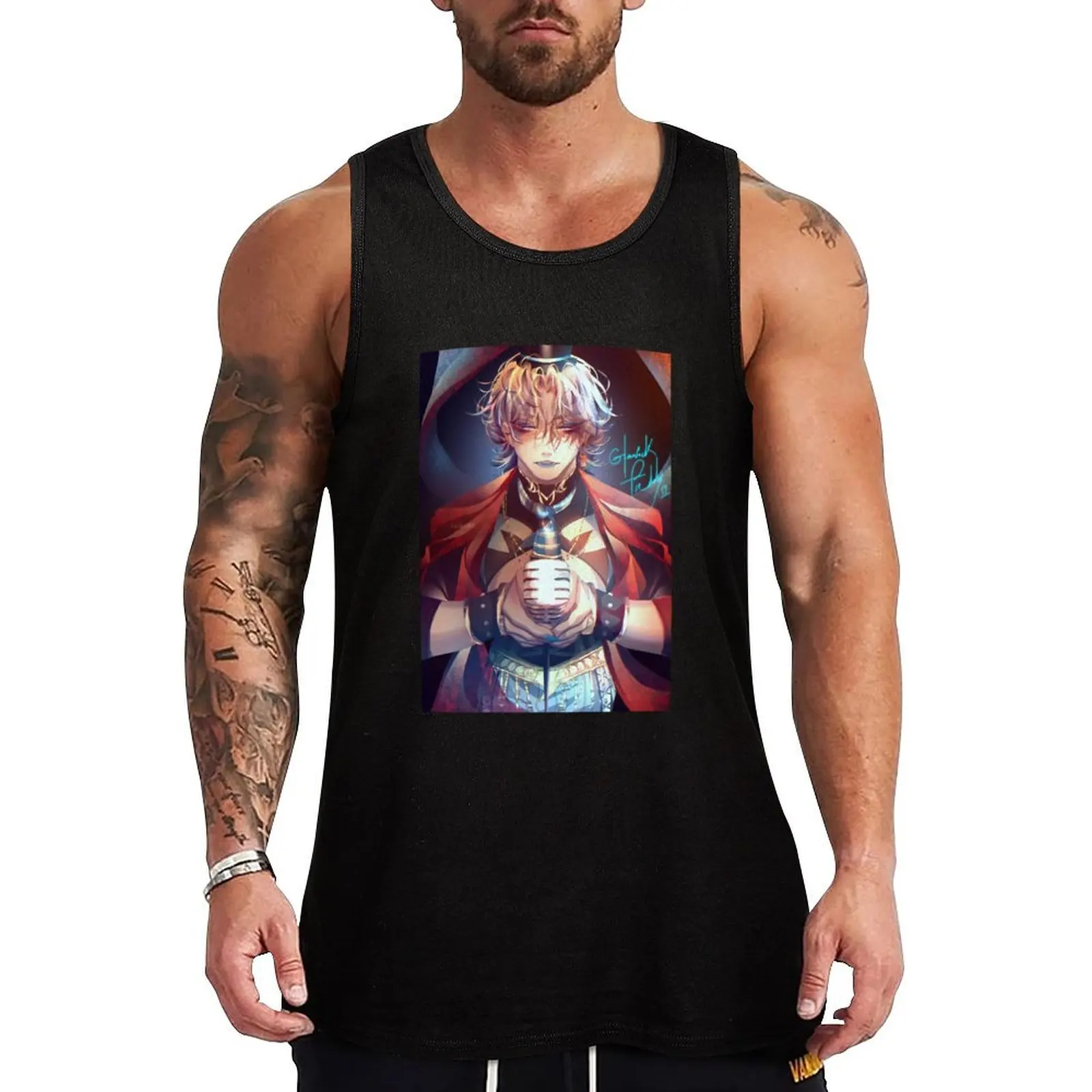 

Glamrock Freddy FNAF:Security Breach Tank Top Men's gym T-shirt Men's gym t shirt men gym