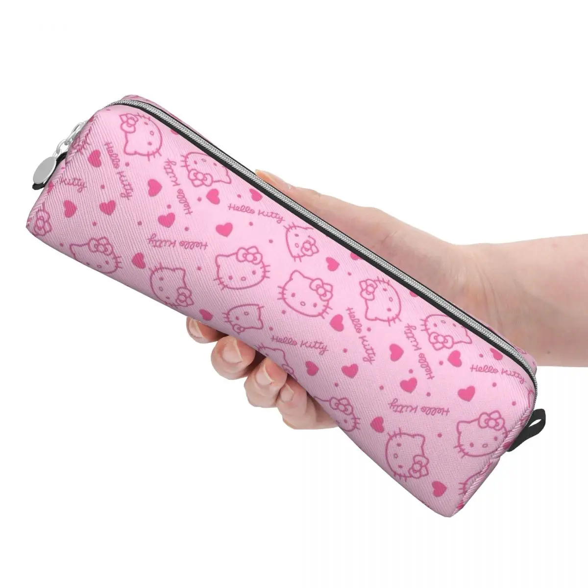 Classic Pink Hello Kitty astucci per matite per cartoni animati astuccio per matite per studenti grandi borse portaoggetti cancelleria per regali