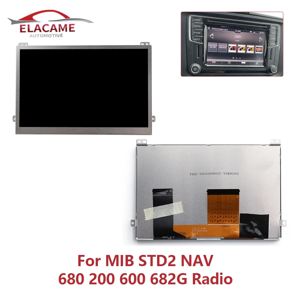 شاشة بديلة لـ TDO-WVGA0633F00045 TDO-WVGA0633F00039 شاشة LCD مقاس 6.33 بوصة لمشغل راديو VW MIB200 682 684 680 #1