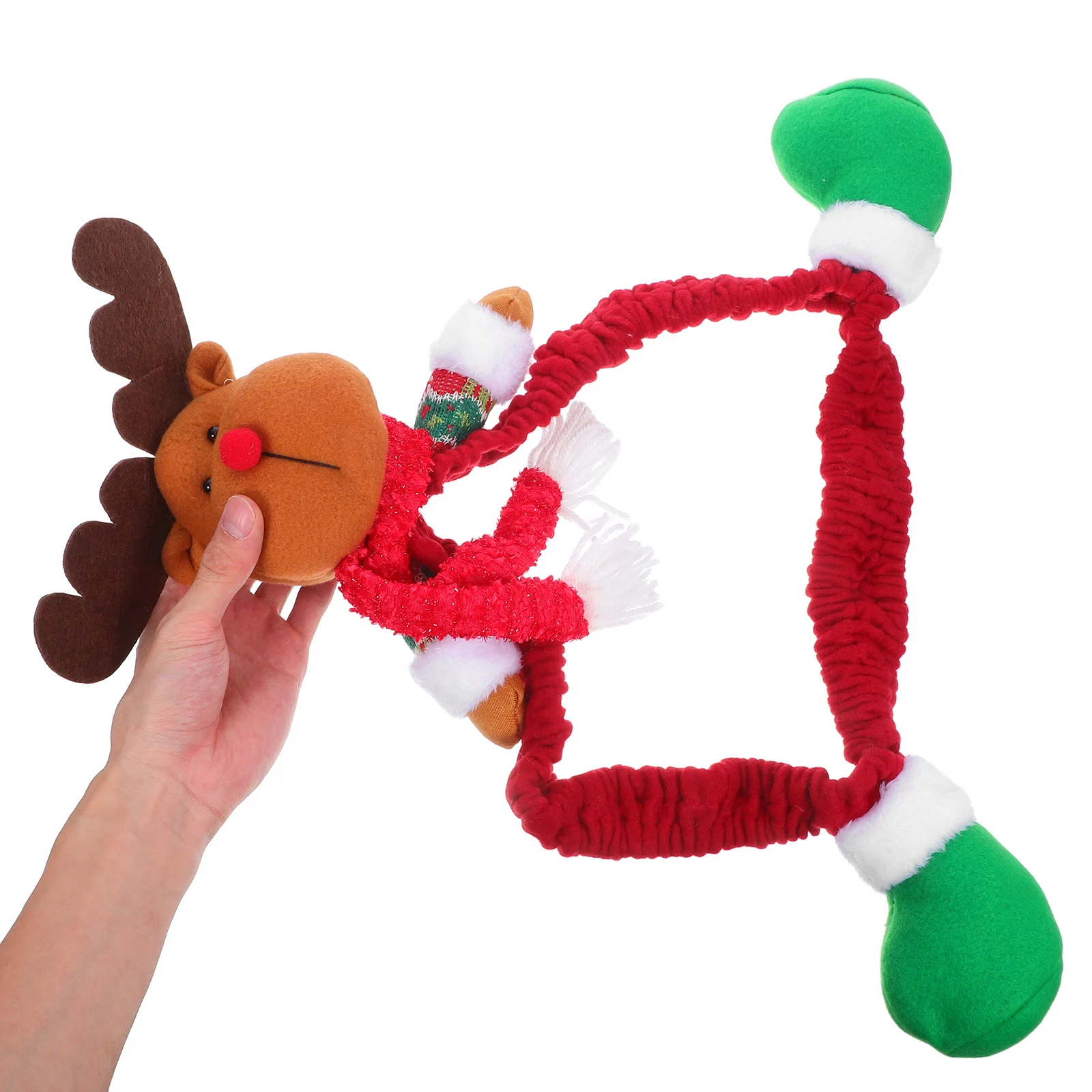 

Screen Desktop Computer Monitor Cover Elk Protector Christmas Decoration 25-35 Inch Monitor Festival Ornament Holiday