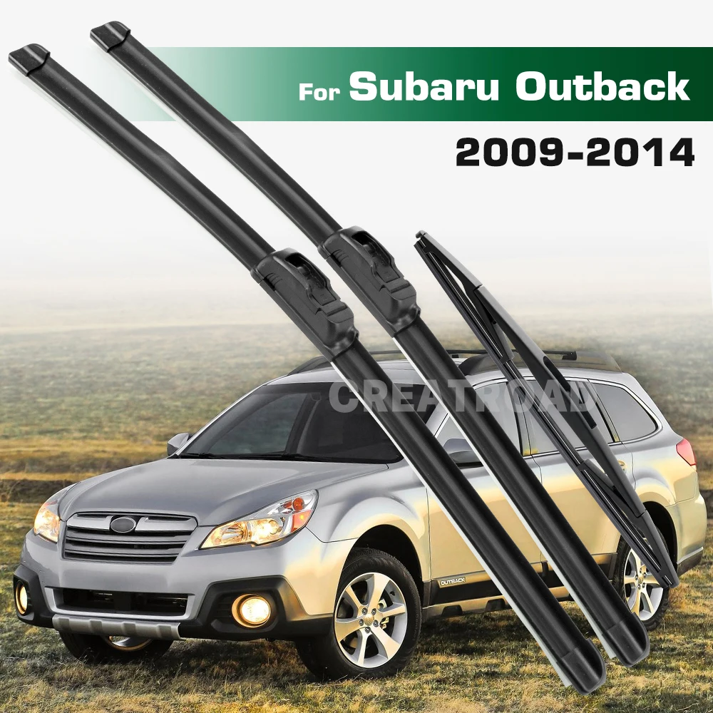 

GREATROAD Wiper LHD&RHD Front & Rear Wiper Blades Set For Subaru Outback BR / BM 2009 - 2014 Windshield Windscreen Window Brushe