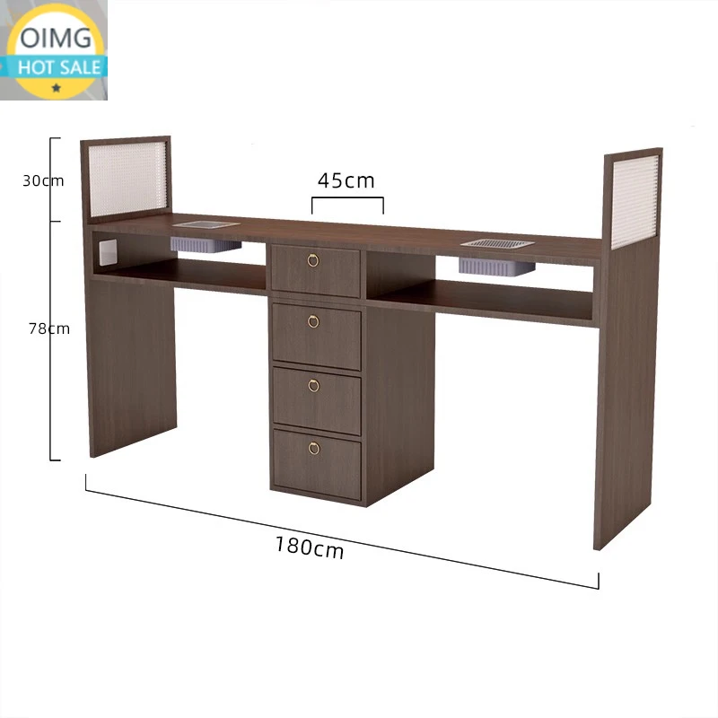 Professional Nail Table Drawers Display Beauty Manicurist Tables Equipment Luxury Mesa De Manicure Salon Home Furnishings