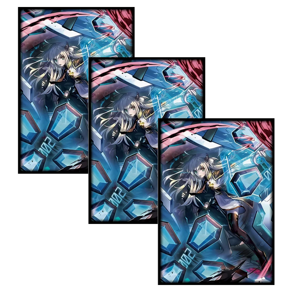 63X90mm 50PCS Foil Cute Anime Card Sleeves Japanese Size Cartoon Trading Card Protector for YGO Card Protector for Game Cards