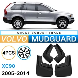 4 Stück Kotflügel für Volvo XC90 2007–2014 Kotflügel Schmutzfänger Schutz Spritzschutz Auto Auto Styline vorne hinten 2008 2009 2010 2011 2012 2013