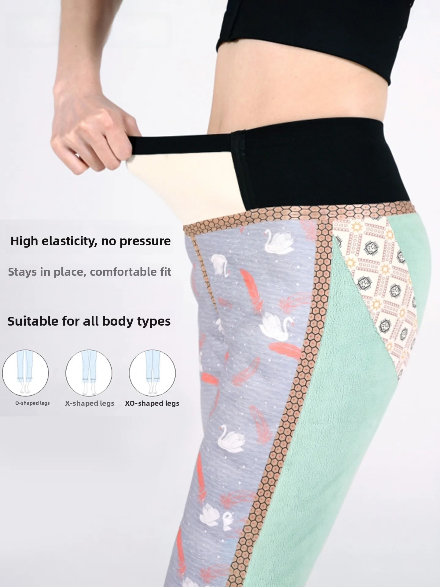 라 샤펠 구스 다운 요가 팬츠 하이 웨이스트 여성용 베이스 레이어 아크 에이프 힙업 겨울 신상품