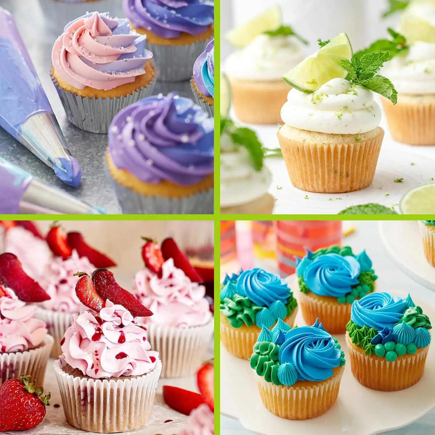 Large Piping Tips Set, Stainless Steel Cake Decorating Tips Large Pastry Tips and Piping Bags Frosting Icing Tips for Cupcakes view 3