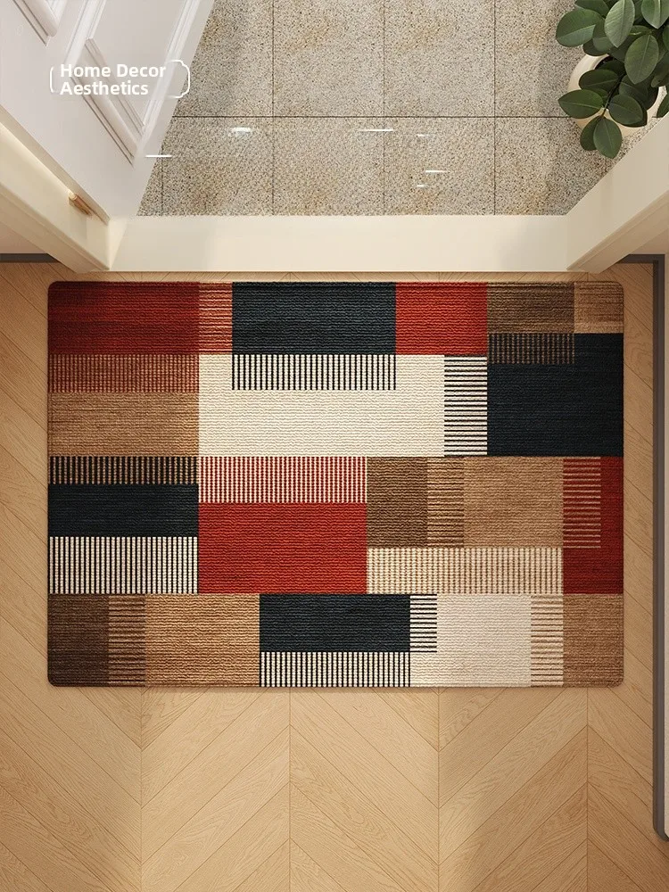 

Entrance Door Mat Cusizable Anti Dir Non-Slip Long Rectangle Home Door Mat Living Room Carpet Door Teold Mat