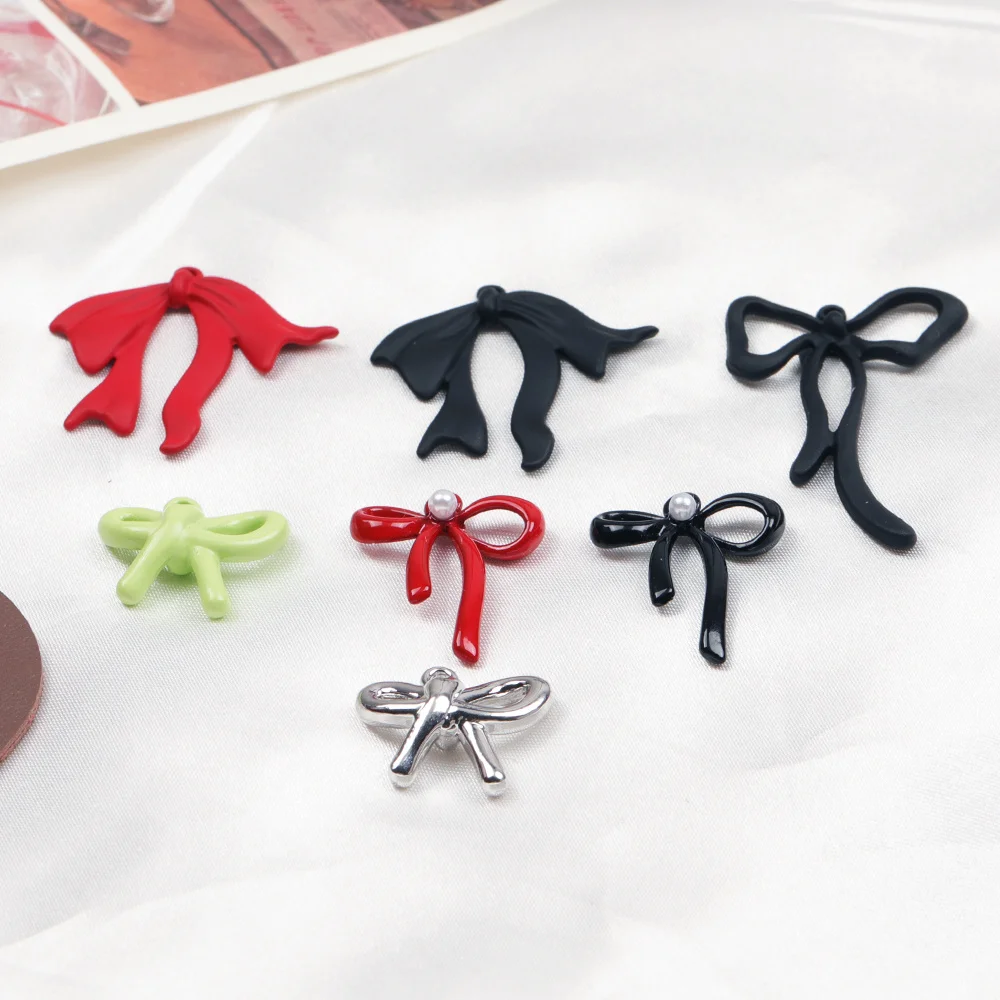 

Cordial Design 100Pcs Alloy Charms For Earrings/Hand Made/Jewelry Accessories/Bowknot Shape/DIY Pendant/Paint Effect/ #193736