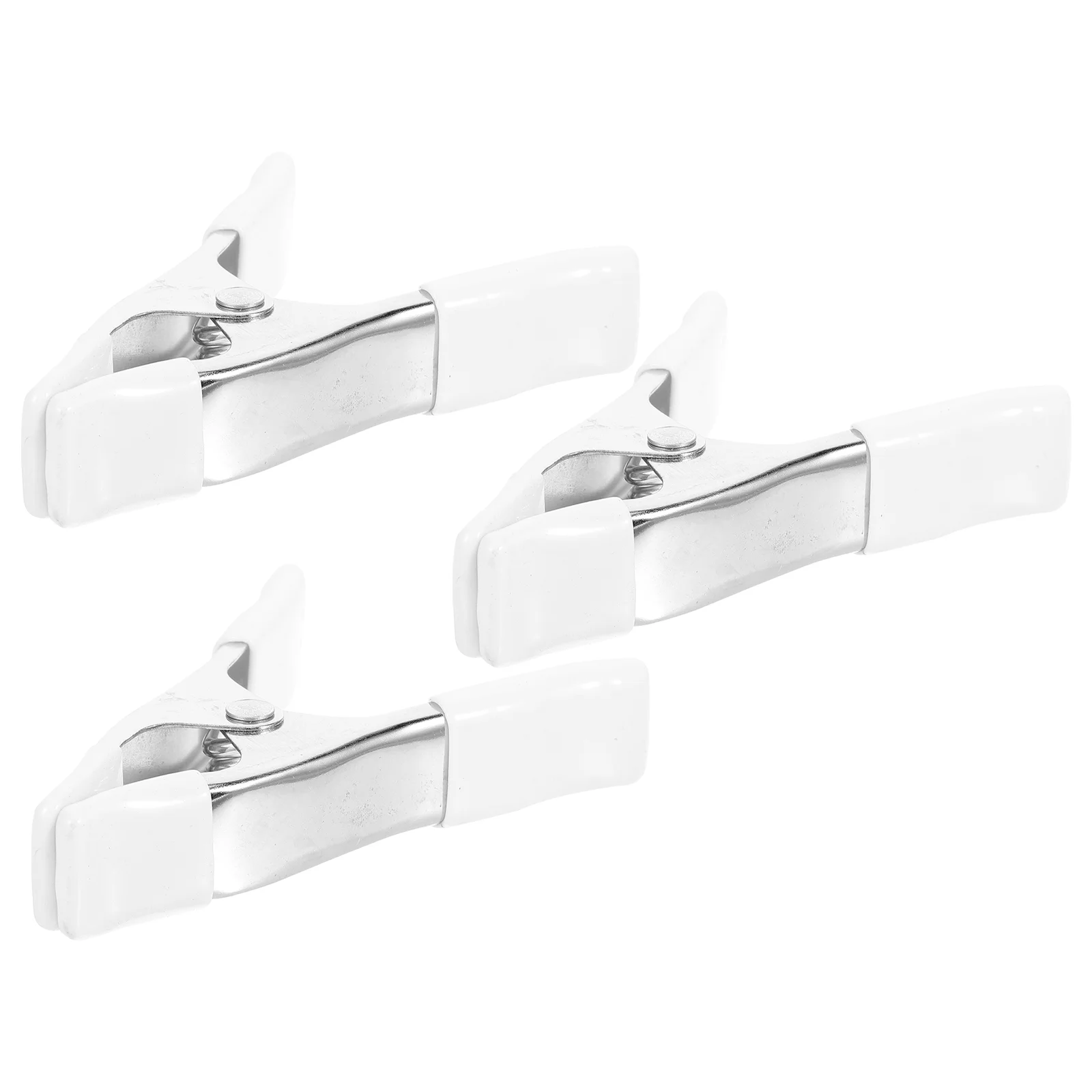 3 Pcs Spring Clip A-shaped Background Clips for Hanging Folder Clamp Backdrop Stand Plastic Clamps Chrome Crafts Versatile